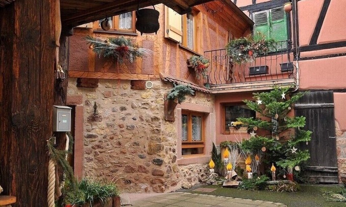 Bergheim House | Charming house with terrace, La Mignonnette The most beautiful village in France.
