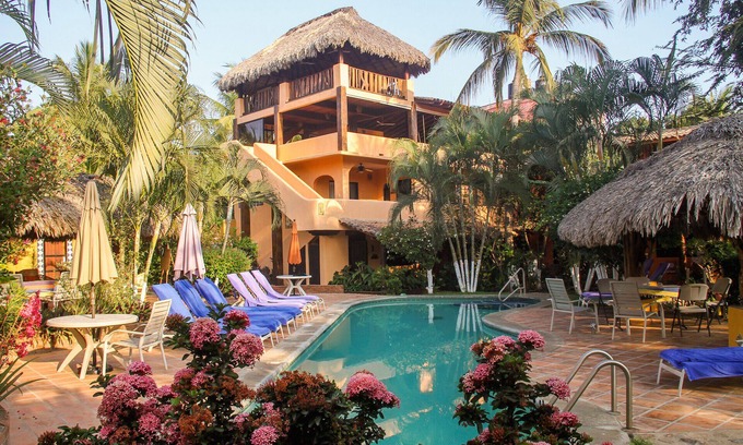 Brisas de Zicatela Apartment | Charming private suite w/kitchen, view, ionization pool system, 1min to beach