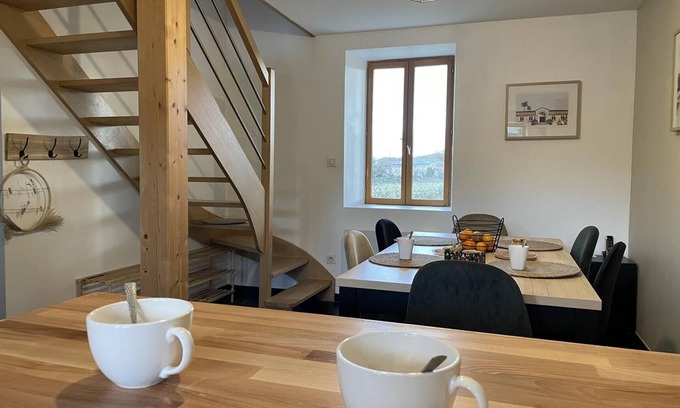 Durdat-Larequille Cottage | Charming Renovated Cottage with Shared Pool, Bikes, and Beautiful Countryside Views