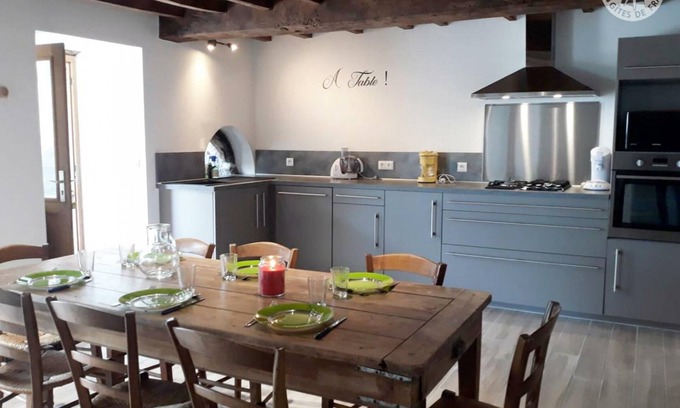Cremeaux Cottage | Charming Rural Cottage with Wood Stove, Terrace, and Farm Experience