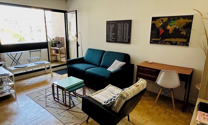 Quartier de la Roquette Apartment | Charming T2 with balcony near the Bastille