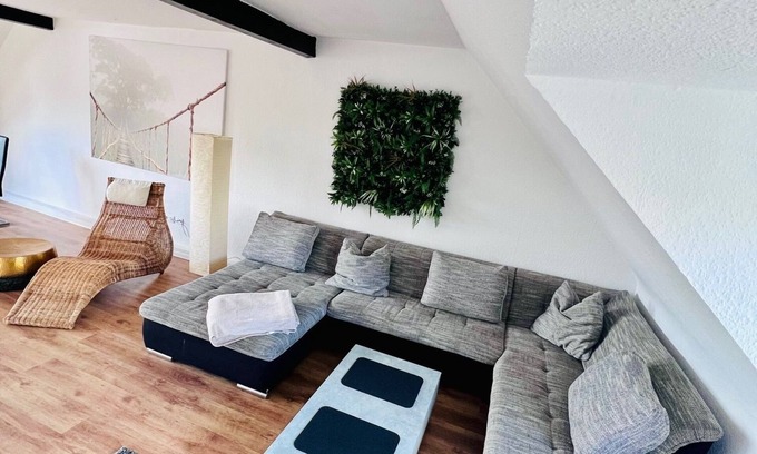 Krefeld Apartment | Charming top floor/maisonette apartment with balcony in the heart of Krefeld