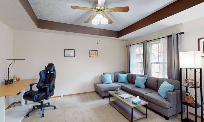 Brookline Station House | Charming townhome with private deck, w/d, central air & close to attractions