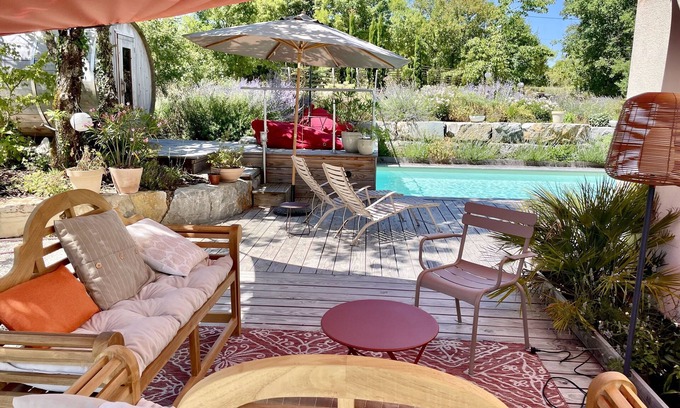 Labastide-Marnhac Villa | Charming villa with swimming pool & SPA - 10 peoplen4 bedrooms, 4 bathrooms