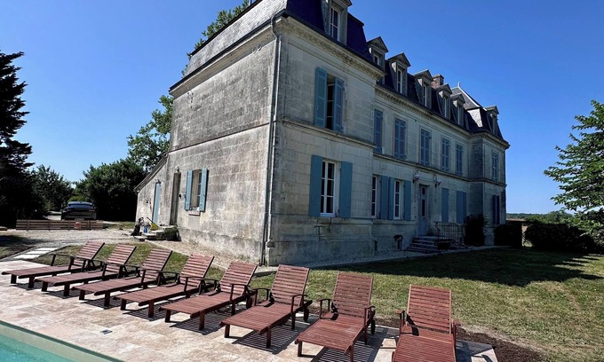 Saint-Sever-de-Saintonge Other | Chateau near Saintes and Cognac, sleeps 15 with heated pool