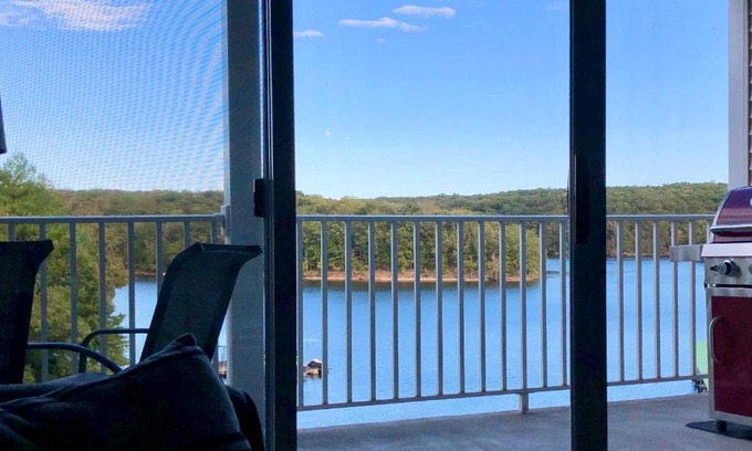 Osage Beach Apartment | Chic Lakefront Condo with Lake and State Park Views!