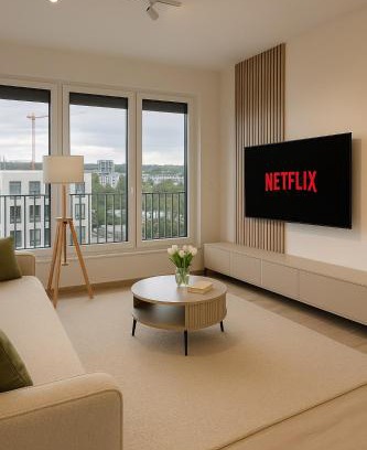 Hloubetin Apartment | Chloé's Beige Apartment with big balcony, O2 arena