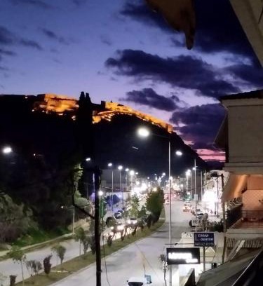 Nafplion City Centre Apartment | Chrysa's Luxury Apt. View of Palamidi