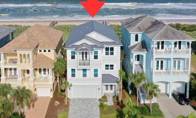 Palm Coast House | Cinnamon Beach New Oceanfront Heated Pool Home/Private Boardwalk!