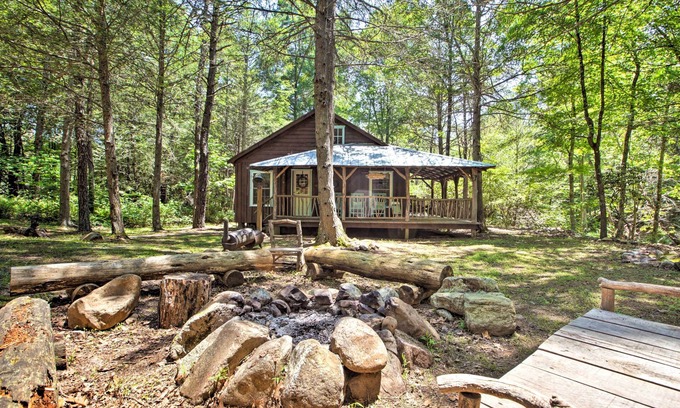 McDowell Cabin | 'Clearwater Cabin' on 10 Acres w/Trout Stream!
