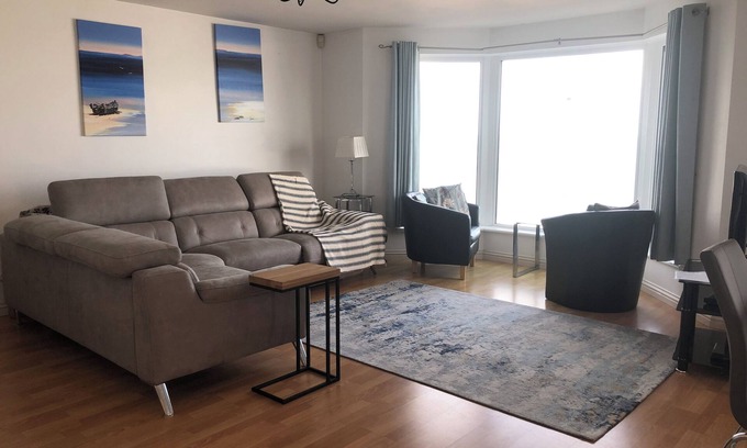 Portstewart Apartment | Close to Portrush golf with superb views of the north Irish Coast.Cool apartment