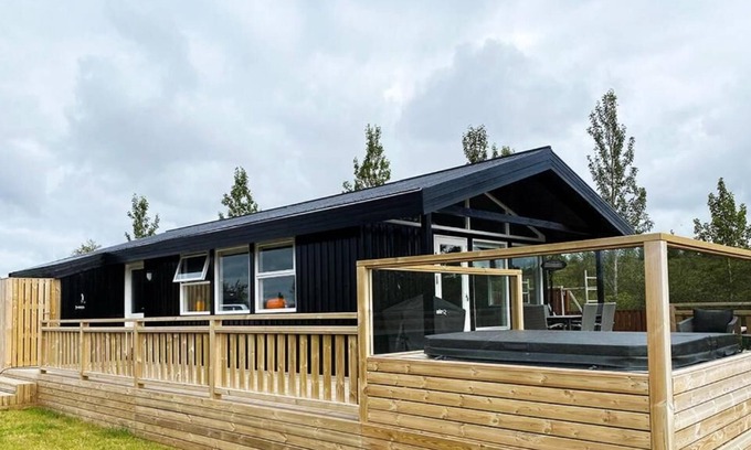 Selfoss Cottage | Cottage w/ two bedrooms, hot tub and a playground