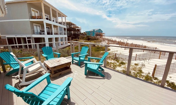 Cape San Blas House | Coastal Cabin - beach chic house on the sand & drink in your hand!