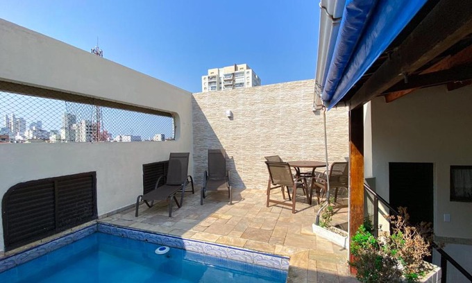 Asturias Apartment | Cobertura de 3 quartos com churrasqueira e piscina