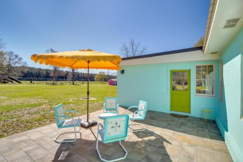 Perkinston House | Colorful and Retro Perkinston Cottage with Yard!