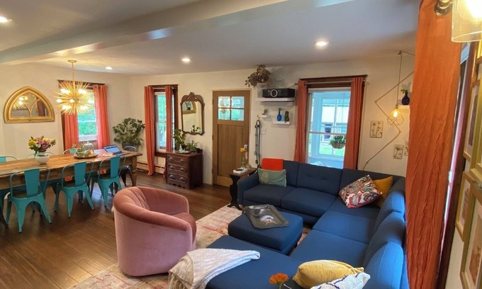 New Paltz House | Colorful & Cozy Home in Heart of New Paltz