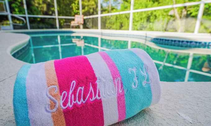 Sebastian Highlands House | Come Home to Paradise….nScreened in pool with covered lanai and hot tub