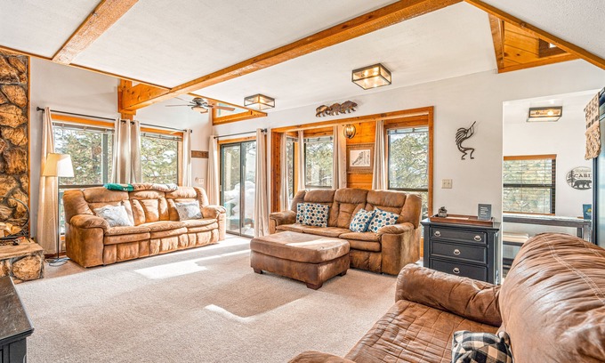 Bayfield Cabin | Comfortable Dog-Friendly Home within Walking Distance of Lake - Wooded Setting