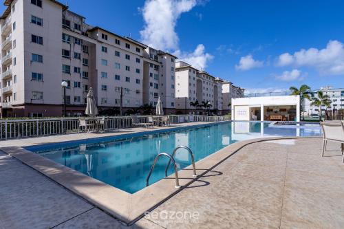 Sao Domingos Apartment | Condominium with a pool 850m from Praia do Sul, Ilhéus/BA VGT