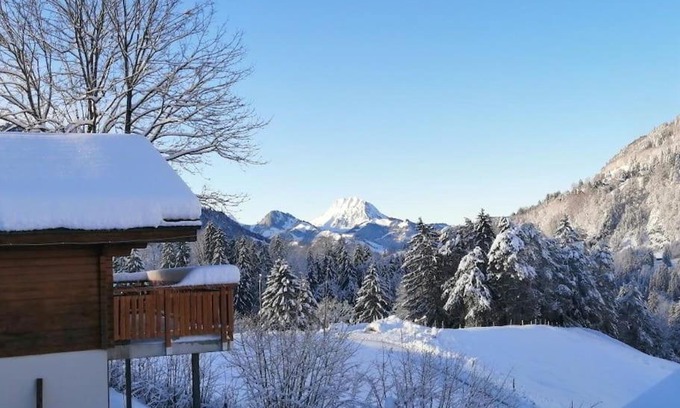 Charmey Ski Chalet | Confortable chalet avec magnifique vue en Gruyère.