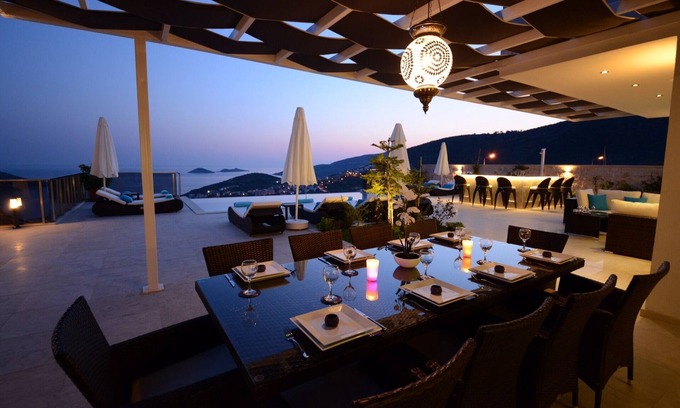 Kalkan Villa | Contemporary Villa, amazing sea views, heated infinity pool, daily maid service