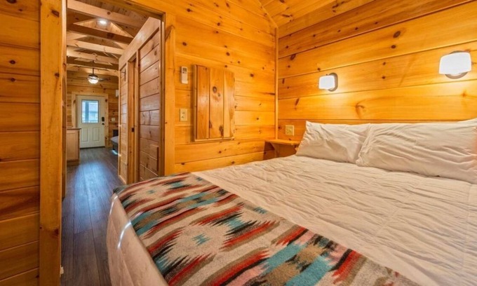 Bryan Cabin | Convenient Stay, Superb Location! Full Kitchen, Outdoor Pool, Pets are Allowed!