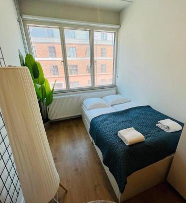 København NV Apartment | Copenhagen Studio with Double Bed and Kitchen