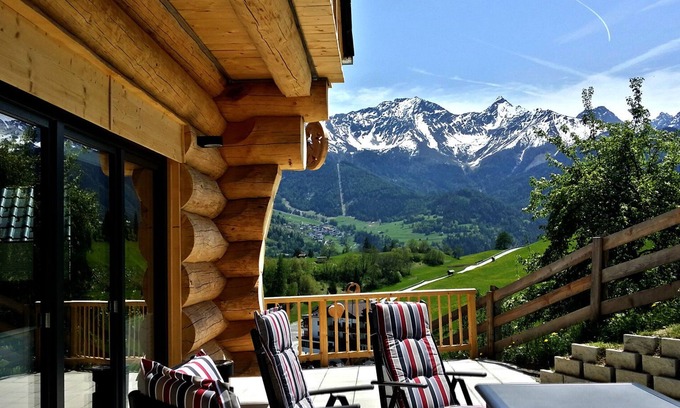Ladis Ski Chalet | Cosy Chalet with Panoramic View, Sun Terrace and Free Summer Mountain Cable Car
