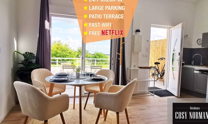 Bois-Jerome-Saint-Ouen Apartment | CosyNormandy 03 ★Calme★Giverny★Parking★Bikes