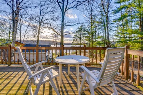 Lake House | Cottage with Deck and Bluff Lake Views Walk to Beach!