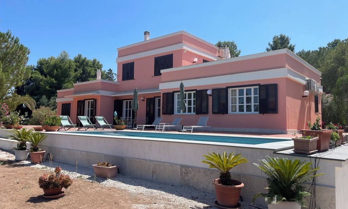Trani Villa | Countryside Private Villa with pool + View of Trani & sea