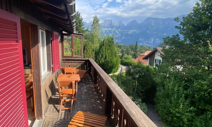 Flums Apartment | Cozy 2BR Apartment with Mountainview* Free Parking