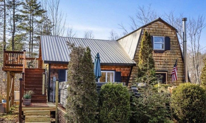 Kimball Lake Shores Cabin | Cozy A-frame with private hot tub & water access⛷🔥