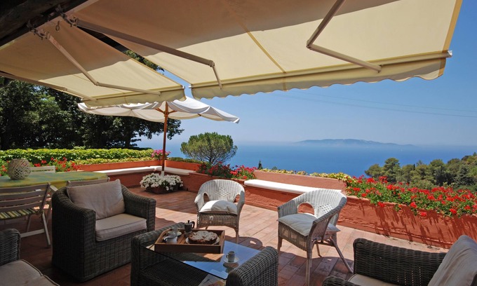 Cala Piccola Apartment | Cozy apt with sweeping sea view, beach club access at Cala Piccola bay. WiFi, AC