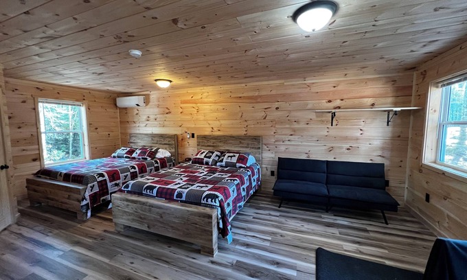 Sangerville Cabin | Cozy cabin rental located on the atv & snowmobile trail. Family & Pet friendly