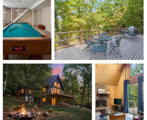 Berkeley Springs House | Cozy Cabin w Fire Pit, Hot Tub, Deck, & Pool Table
