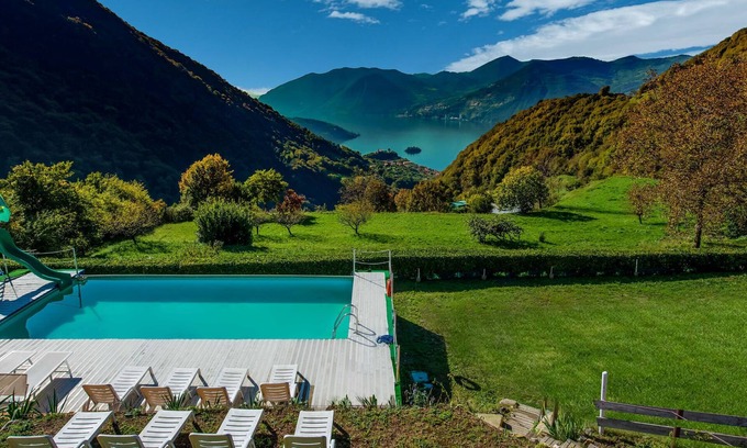 Marone Ski Chalet | Cozy Chalet at Marone Lake Lombardy with Pool