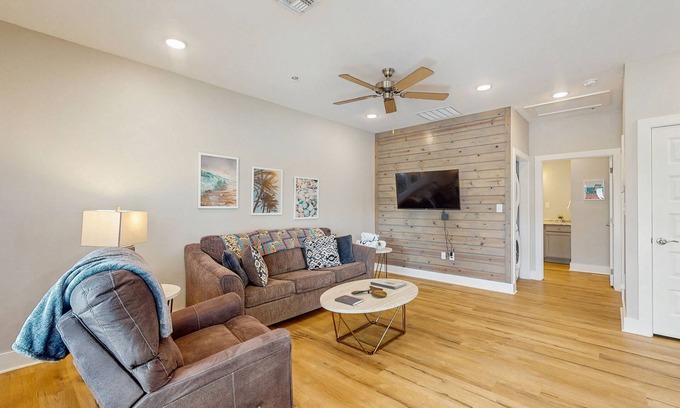 Fulton House | Cozy coastal home with shared pool, stocked fishing pond - patio & BBQ