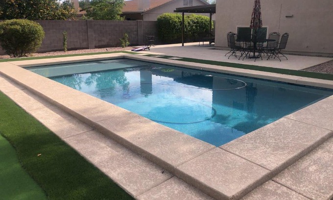Chandler House | Cozy Quiet two story home pool outdoor entertaining bbq