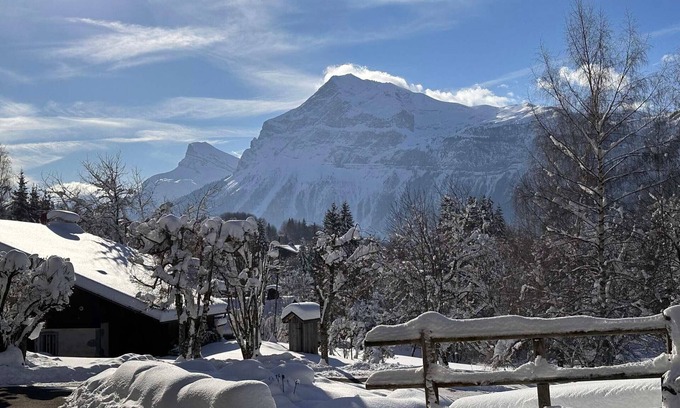 Les Carroz-d'Araches Apartment | Cozy Studio for 4 in Village Center, Near Ski Lifts, Shops, and Amenities