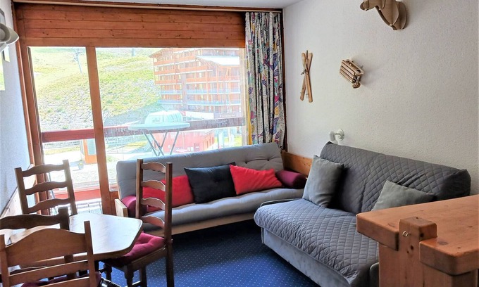 Arc-2000 Apartment | Cozy studio 4 pers, Arc 2000, ski-in/ski-out, pets allowed