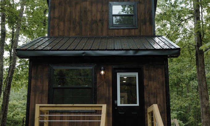 Lawrence County Cabin | Cozy Tiny Home in the woods of Middle Tennessee with AC and high speed internet