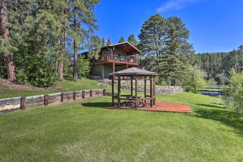 Rimrock House | Creekside Rapid City Cabin with Deck on 30 Acres!