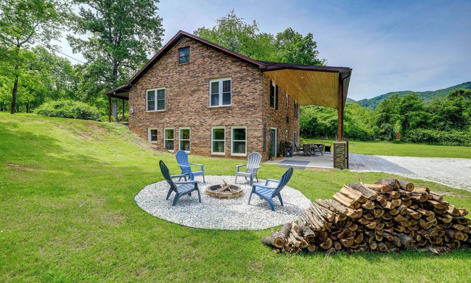 Lambsburg House | Creekside Retreat w/Mtn Views in Lambsburg!