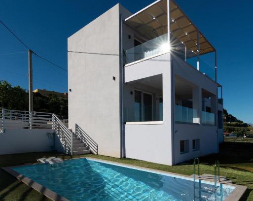 Rethymno Apartment | Crete Rethymnon pool and sea view Blue Horizon