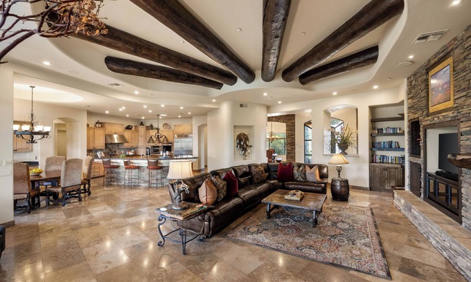 North Scottsdale House | Custom Southwest Dream Home with Pickleball Court and Resort-Style Setting!