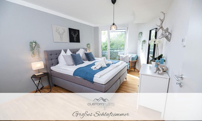 Ulm Apartment | Customflats - Tiefgarage - Terrasse - Uninähe
