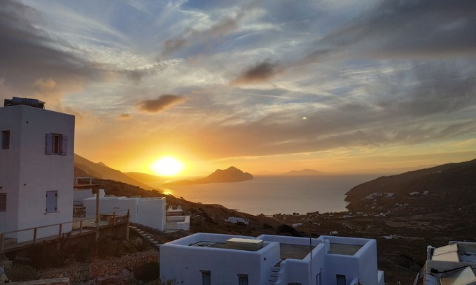 Aegiali House | Cycladic house facing the most beautiful sunset of Amorgos