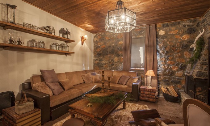 Aghios Athanasios Ski Chalet | Dandy Villas Palios Agios Athanasios |Rustic | Fireplace | Up to 6