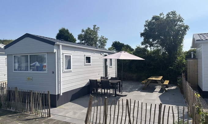 IJmuiden Ski Chalet | DD 58 - Camping de Duindoorn - AIRCO